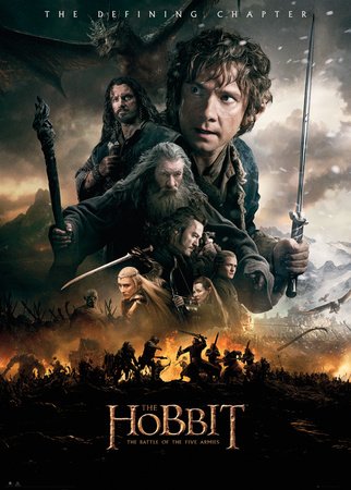 Comprar GB Eye Ltd, The Hobbit, Battle of Five Armies Fire, Poster Gigante, 100 x 140 cm al mejor precio