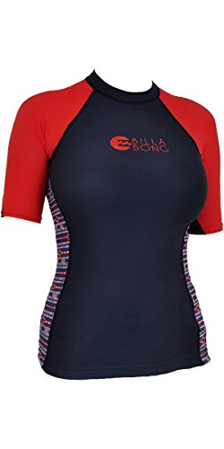 Comprar Billabong Ladies Far Away Delight Short Sleeved Rash Vest Black S4GY04 Sizes- - Small al mejor precio