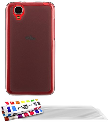 Comprar Muzzano F872803 - Funda para Wiko Goa + 3 protecciones de pantalla, color gris al mejor precio