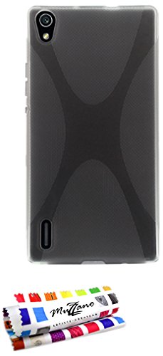Comprar Muzzano F868753 - Funda para Huawei Ascend P7, color gris al mejor precio
