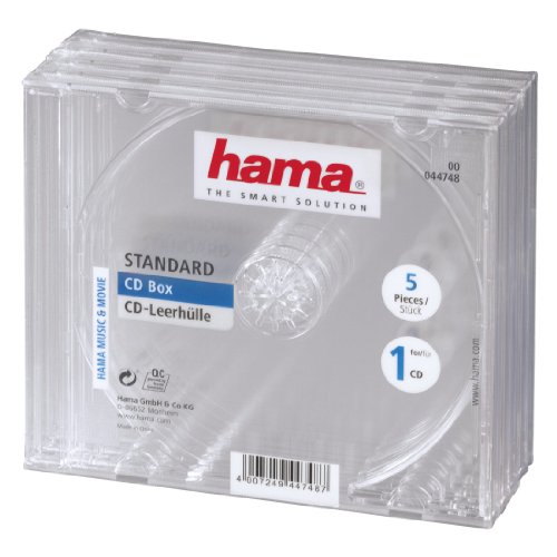 Comprar Hama 044748 - Caja para 1 CD, 5 unidades, color transparente al mejor precio