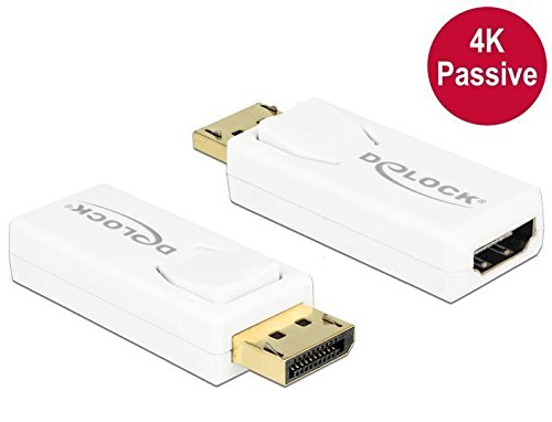 Comprar DeLOCK 65572 adaptador de cable - Adaptador para cable (Displayport 1.2, HDMI, Macho/hembra, Color blanco, 3840 x 2160 Pixeles, Parade PS8402A) al mejor precio