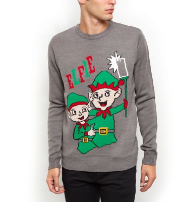 Comprar Grey Elfie Christmas Jumper al mejor precio
