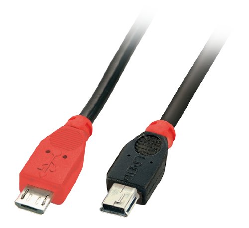 Comprar LINDY 31719 - Cable USB OTG  tipo Micro-B a tipo Mini-B - 2m, color negro al mejor precio