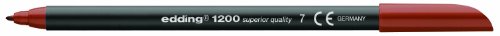 Comprar Edding 1200 - Rotulador con punta de fibra, 10 unidades, color marrón al mejor precio