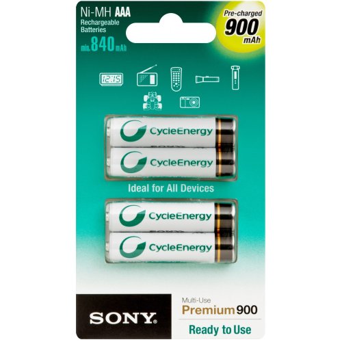 Comprar Sony Cycle Energy Premium Baterías Recargables NiMH 900 mAh - AAA / HR03 / Micro 4 unidades al mejor precio