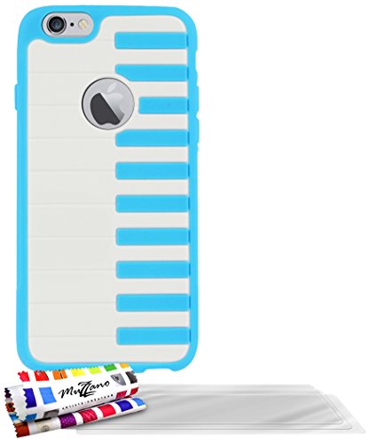 Comprar Muzzano F853183 - Funda para Apple iPhone 6, incluye 3 protecciones de pantalla, color azul al mejor precio