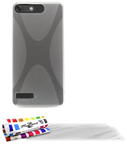 Comprar Muzzano F868758 - Funda para Huawei Ascend G6, incluye 3 protecciones de pantalla, transparente al mejor precio