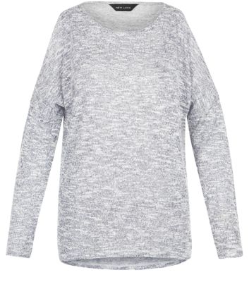 Comprar Grey Fine Knit Cold Shoulder Long Sleeve Top al mejor precio