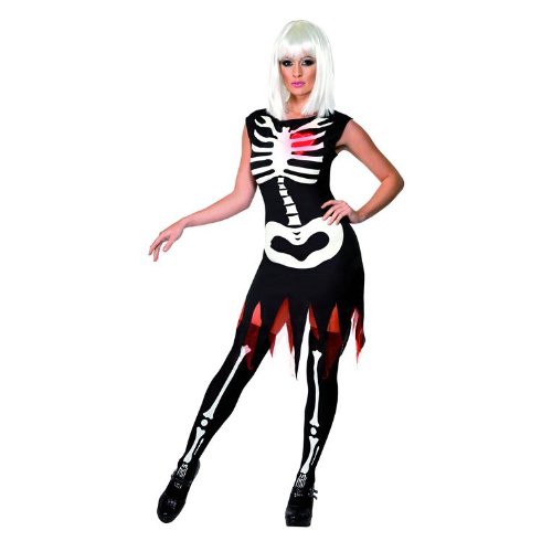 Comprar Smiffy's - Disfraz de halloween esqueleto sexy para mujer, talla L (SM36993-L) al mejor precio