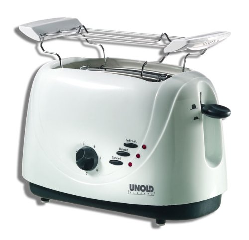 Comprar Unold Toaster White Line, Antracita, Blanco, 800 W, 230 V, 50 Hz, 165 x 305 x 233 mm, Plástico - Tostadora al mejor precio
