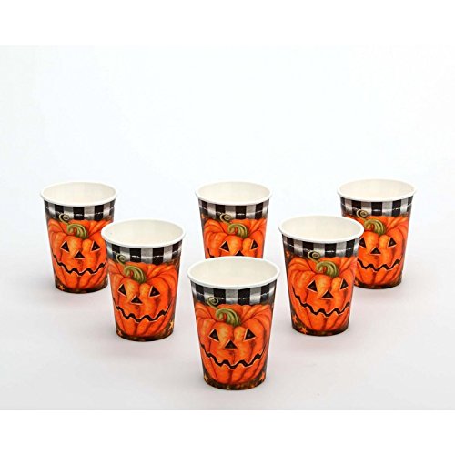 Comprar Lote 6 vasos calabaza Halloween - Única al mejor precio