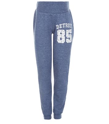 Comprar Girls Navy Crochet Detroit 85 Print Joggers al mejor precio