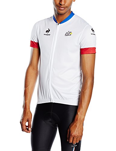 Comparar mejores precios Le Coq Sportif 2015 - Maillot del Tour de Francia, hombre, color blanco - blanco, azul y rojo, tamaño small con descuentos Comprar Le Coq Sportif 2015 - Maillot del Tour de Francia, hombre, color blanco - blanco, azul y rojo, tamaño small al mejor precio