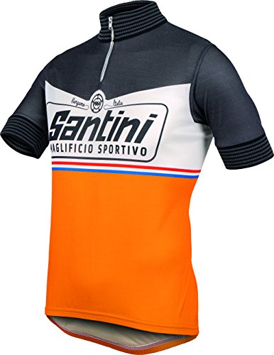 Comprar Santini Fashion Wool Heritage - Maillot de ciclismo para hombre, color gris, talla M al mejor precio