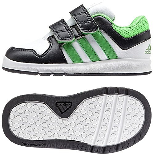 Comprar adidas LK Trainer 6 CF I - Zapatillas unisex, color blanco / gris / verde, talla 21 al mejor precio