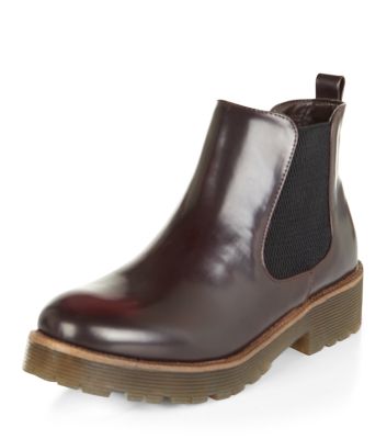 Comprar Teens Burgundy Patent Chelsea Boots al mejor precio