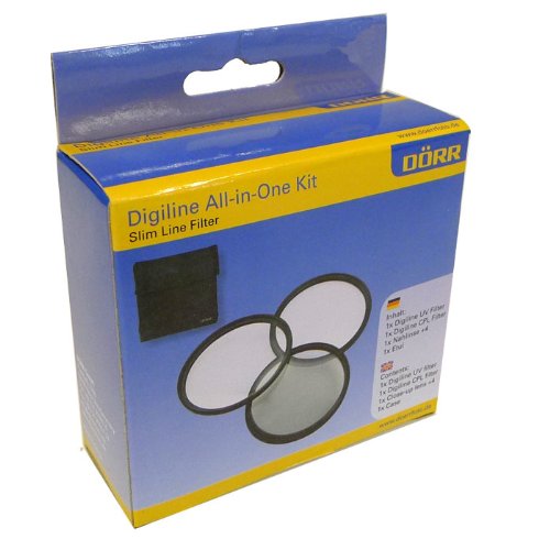 Dörr 46mm Digiline UV/CPL/Macro +4 - Filtro para cámara (4,6 cm, Negro)