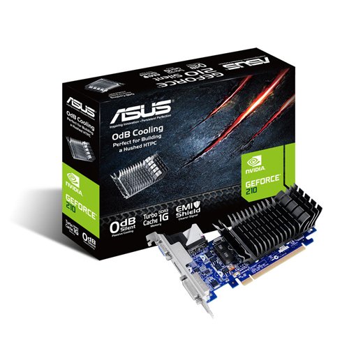 Comprar Asus 210-SL-TC1GD3-L - Tarjeta gráfica, NVIDIA GeForce 210, TurboCache 1GB, PCI Express 2.0 al mejor precio