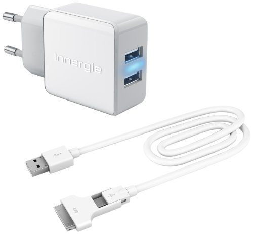 Comprar Innergie Duo USB Charging Kit - Fuente de alimentación (100-240V, 50 Hz, 15W, Interior, Universal, Over current, Over power, Sobrevoltaje, Cortocircuito) Color blanco al mejor precio