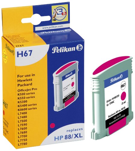 Comprar Pelikan HP 88 XL - Cartucho inkjet (para HP OfficeJet Pro K5400, 25 ml) color magenta al mejor precio