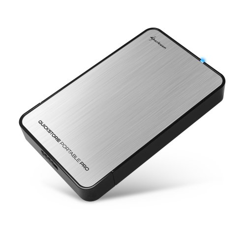 Comprar Sharkoon Quickstore Portable - Caja para disco duro SATA de 6,4 cm (2,5 pulgadas, USB 3.0), color plateado al mejor precio