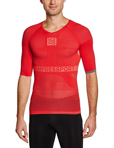 Comprar Compressport - Camiseta de compresión para hombre, color rojo, talla M al mejor precio