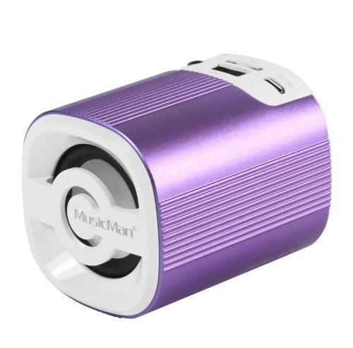 Comprar Technaxx Musicman Grenade X4 - Altavoces portátiles (1.0, 3W, 150 - 18000 Hz, 4 Ohmio, Alámbrico, USB/3.5 mm) Violeta al mejor precio