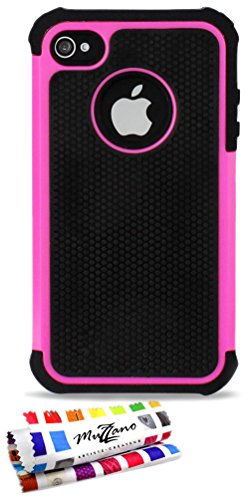 Comprar Muzzano F14208 - Funda para Apple iPhone 4, color rosa caramelo al mejor precio