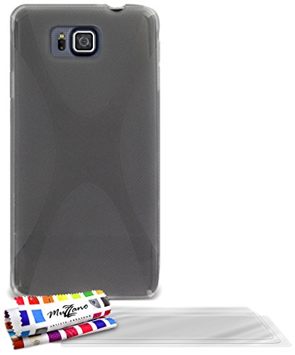 Comprar Muzzano F840916 - Funda para Samsung Galaxy Alpha, incluye 3 protecciones de pantalla, color gris al mejor precio