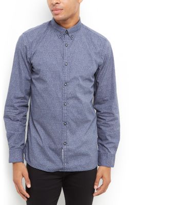 Comprar Produkt Navy Textured Long Sleeve Shirt al mejor precio