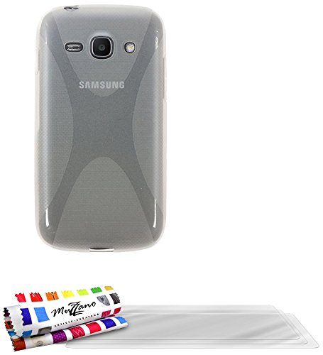 Comprar Muzzano F24713 - Funda para Samsung Galaxy S7272 + 3 protecciones de pantalla, transparente al mejor precio