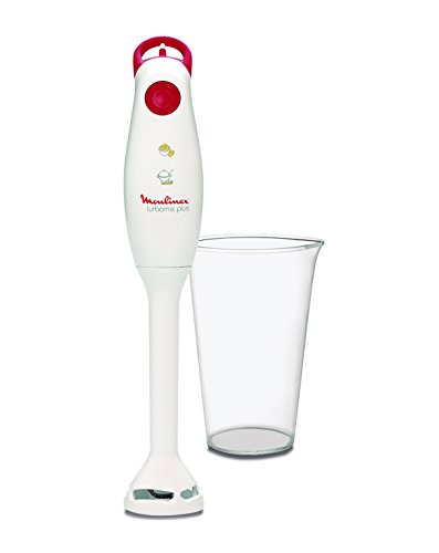 Comprar Moulinex Turbomix Plus - Batidora, 350 W, vaso de 0,8 L, pie de plástico desmontable, 1 velocidad al mejor precio