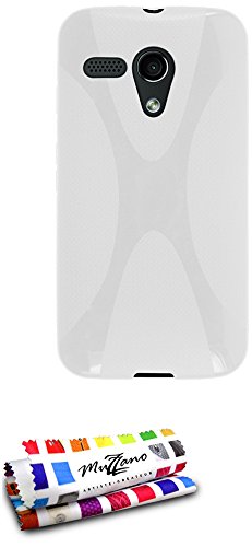 Comprar Muzzano F25004 - Funda para Motorola Moto G X1032, color blanco al mejor precio
