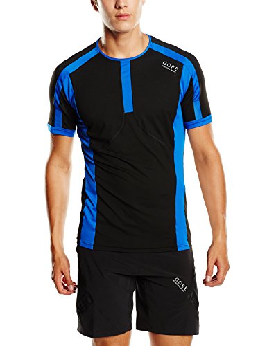 Comprar Gore Running Wear Air - Camiseta para hombre, color negro / azul, talla M al mejor precio