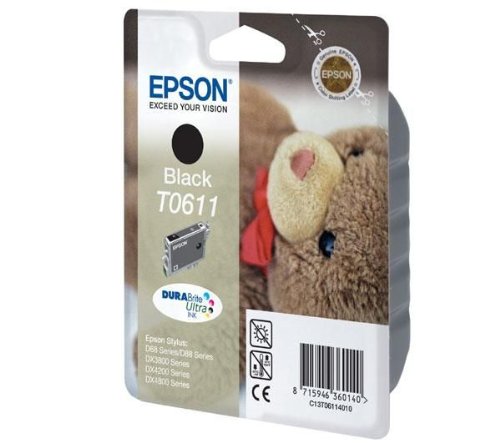 Comprar Epson Ink Black 8ml Pages 250 ( No. T0611 ), T0611 (Pages 250 ( No. T0611 )) al mejor precio