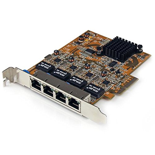 Comprar StarTech.com ST1000SPEX42 - Adaptador para tarjeta de red (NIC PCI Express, PCI-e de 4 puertos Gigabit Ethernet, 4 x RJ45 hembra) al mejor precio