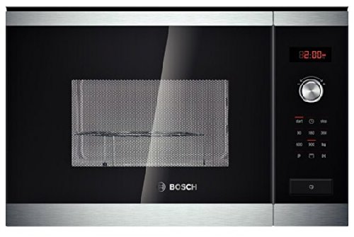 Comprar Bosch HMT84G654 - Microondas con grill para montaje empotrado, 900 W, color negro y acero inoxidable al mejor precio
