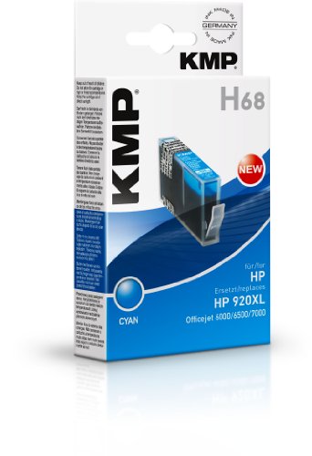 KMP H68 - Cartucho de tinta HP Nº920XL CD972AE, color cian