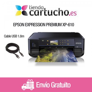 Comprar EPSON EXPRESSION PREMIUM XP-610 + Cable 1.8m.EPSON EXPRESSION PREMIUM XP-610 + Cable 1.8m. al mejor precio