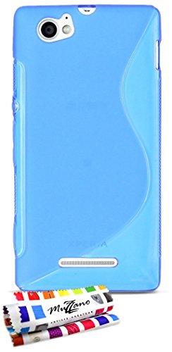 Comprar Muzzano F21113 - Funda para Sony Xperia M, color azul al mejor precio