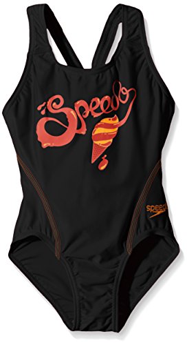 Comprar Speedo Badeanzug Logo Placement Splashback - Bañador de una pieza para niña, color negro, talla 116 cm al mejor precio