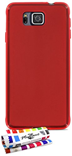 Comprar Muzzano F869083 - Funda para Samsung Galaxy Alpha, color rojo al mejor precio