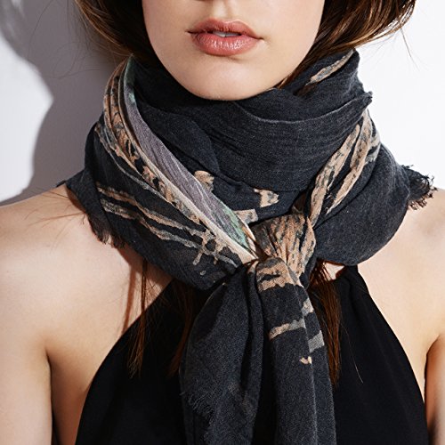 Comprar Parfois - Mujer - Pañuelo Peacock Feather - Gris Oscuro - M al mejor precio