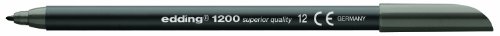 Comprar Edding e-1200 - Rotulador (punta redondeada de fieltro, 0,5-1 mm, 10 unidades), color gris al mejor precio