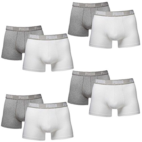Comprar Puma pack de 8x calzoncillos tipo boxer para hombre - XL, blanco / gris mezcla al mejor precio