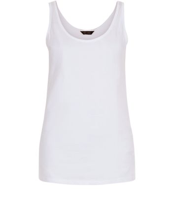 Comprar White Scoop Neck Vest al mejor precio