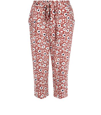 Comprar Pink Ditsy Floral Print Cropped Trousers al mejor precio