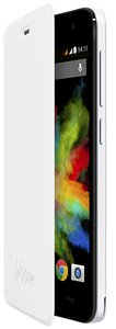 Comprar Wiko 103208 - Funda con tapa para Wiko Bloom, color blanco al mejor precio