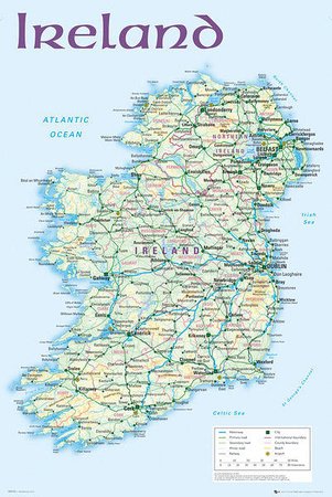 Comprar GB eye, Mapa de Irlanda 2012, Maxi Poster, 61x91.5cm al mejor precio